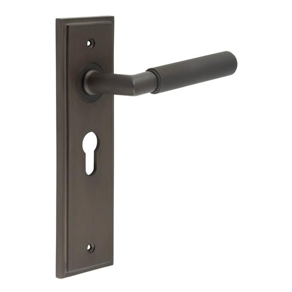 Burlington Piccadilly Door Handle Euro Backplate