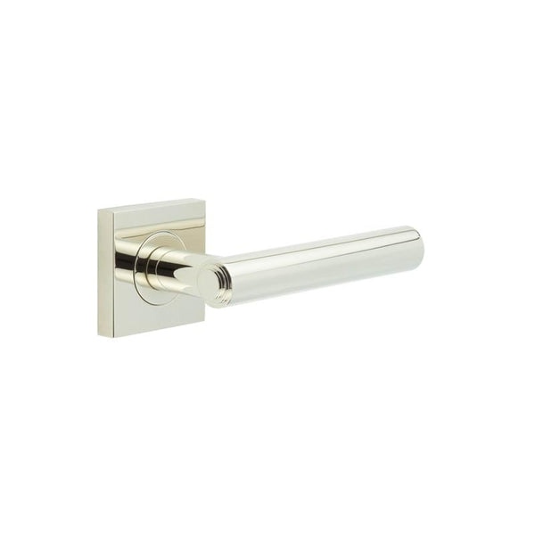 Burlington Richmond Door Handles On Square Plain Rose