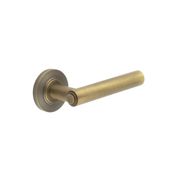 Burlington Richmond Door Handles On Chamfered Rose