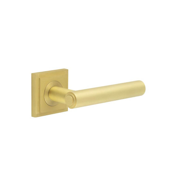 Burlington Richmond Door Handles On Square Stepped Rose