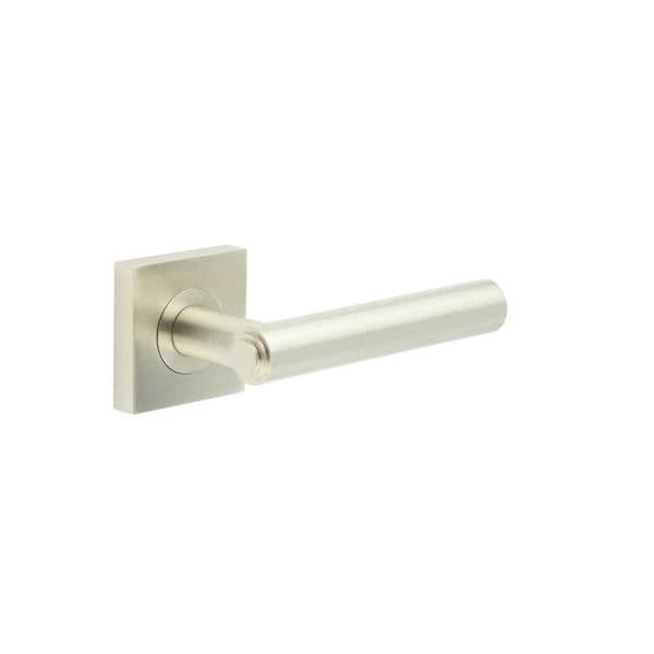 Burlington Richmond Door Handles On Square Plain Rose