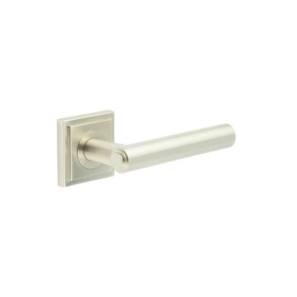 Burlington Richmond Door Handles On Square Stepped Rose