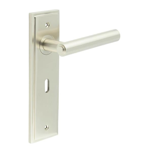 Burlington Richmond Door Handles Lock Backplate