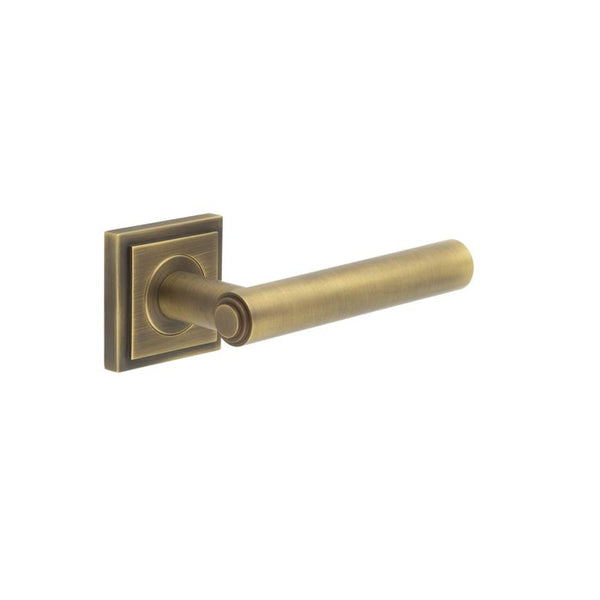 Burlington Richmond Door Handles On Square Stepped Rose