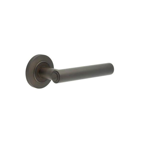 Burlington Richmond Door Handles On Chamfered Rose