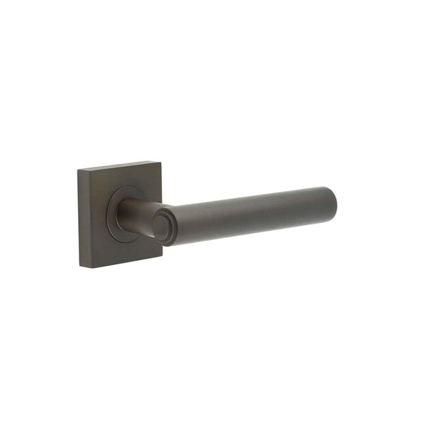 Burlington Richmond Door Handles On Square Plain Rose