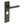 Richmond Door Handle Bathroom Backplate Dark Bronze