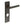 Richmond Door Handle Din Bathroom Backplate Dark Bronze