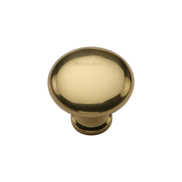 Victorian Round Cabinet Knob by M Marcus - Heritage Brass