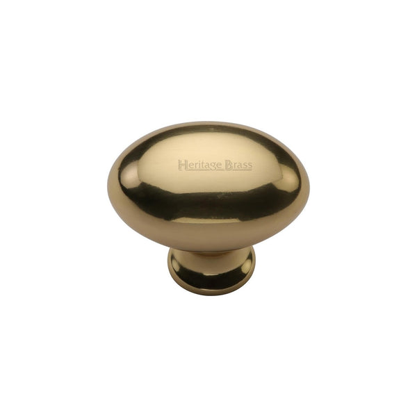 Victorian Oval Cabinet Knob by M Marcus - Heritage Brass