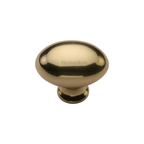 Victorian Oval Cabinet Knob by M Marcus - Heritage Brass