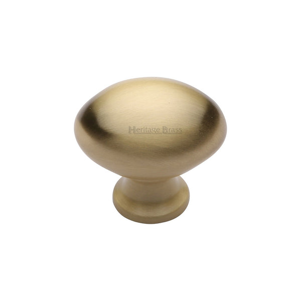 Victorian Oval Cabinet Knob by M Marcus - Heritage Brass