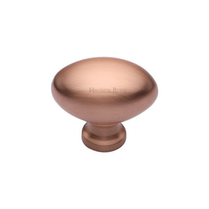 Victorian Oval Cabinet Knob by M Marcus - Heritage Brass