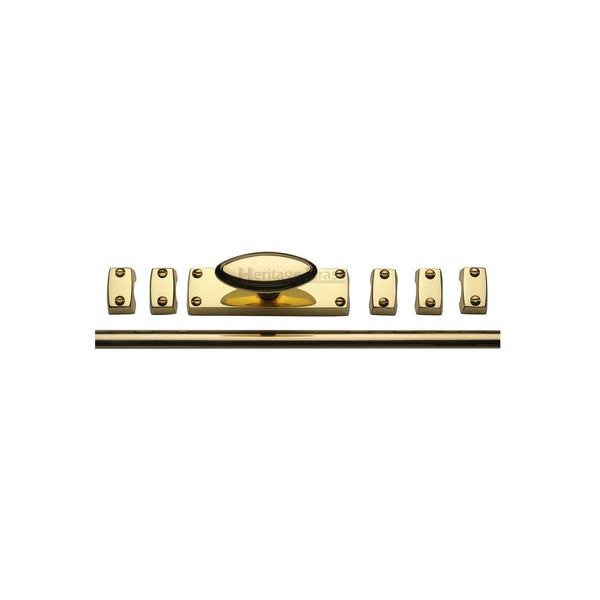 Espagnolette Bolt by M Marcus - Heritage Brass