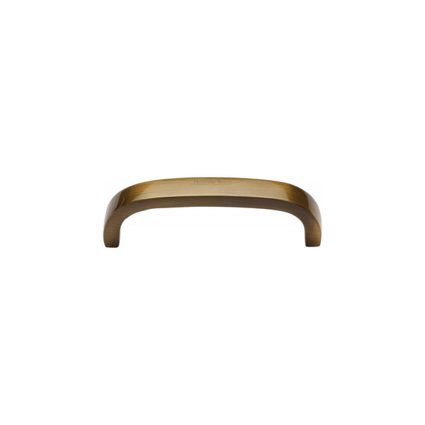 Curved D Shaped Cabinet Pull Handle by M Marcus - Heritage Brass