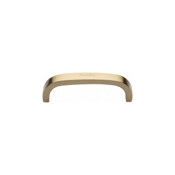 Curved D Shaped Cabinet Pull Handle by M Marcus - Heritage Brass