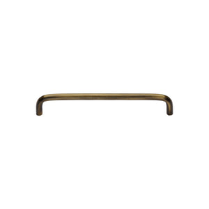 Wire Cabinet Pull Handle with Rose by M Marcus - Heritage Brass