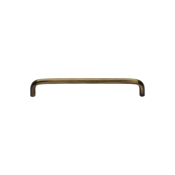 Wire Cabinet Pull Handle with Rose by M Marcus - Heritage Brass