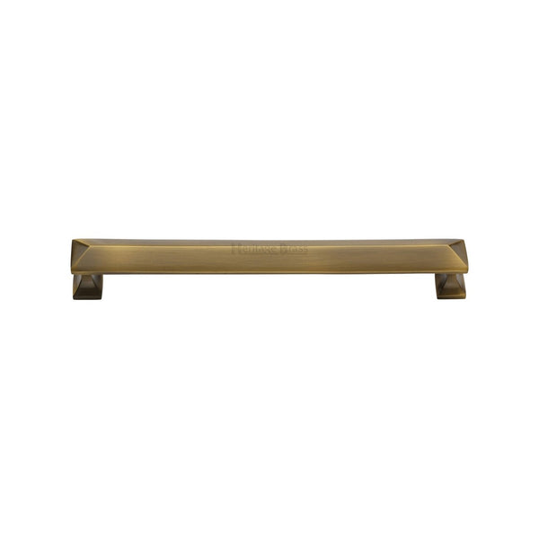 Pyramid Cabinet Pull Handle by M Marcus - Heritage Brass
