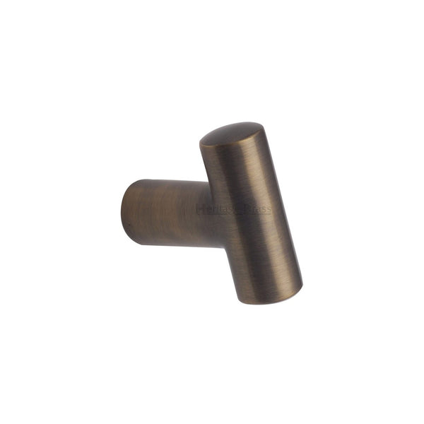 T Shaped Cabinet Knob by M Marcus - Heritage Brass