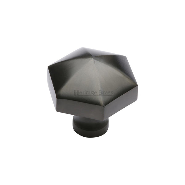 Classic Hexagon Cabinet Knob by M Marcus - Heritage Brass