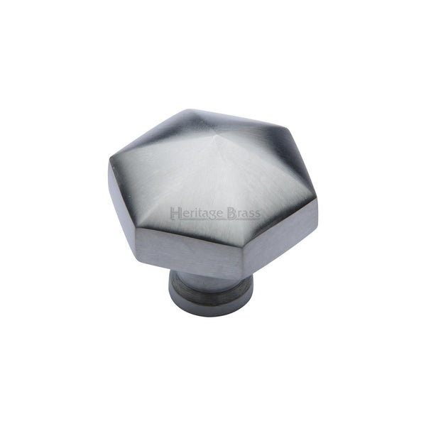 Classic Hexagon Cabinet Knob by M Marcus - Heritage Brass