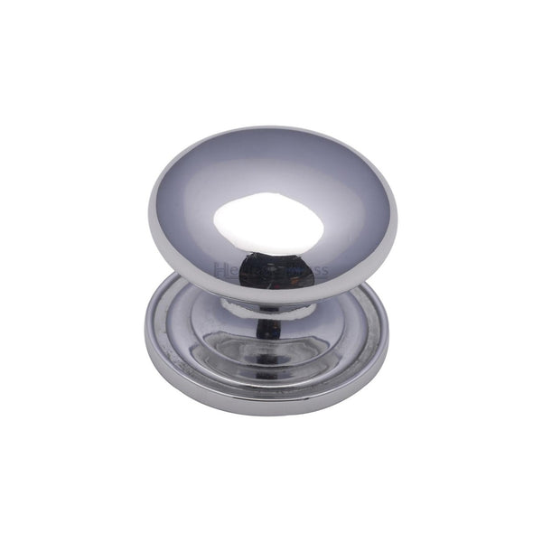 Victorian Round Cabinet Knob with Base by M Marcus - Heritage Brass