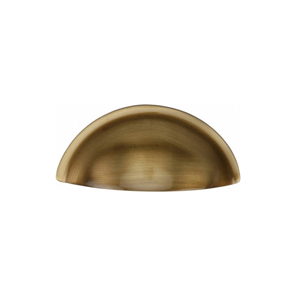 Half Moon Cabinet Drawer Pull by M Marcus - Heritage Brass