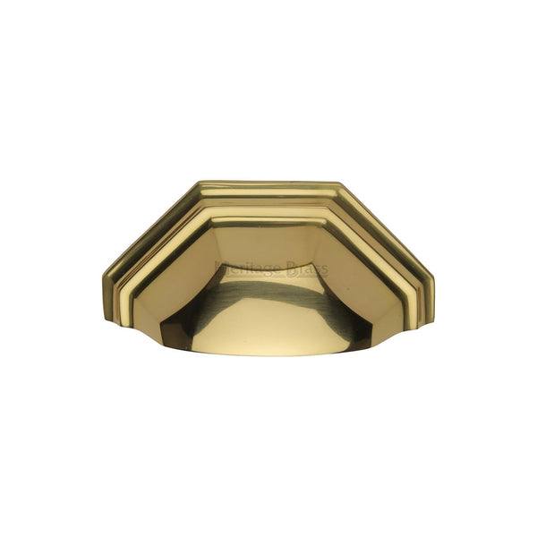 Deco Cabinet Drawer Pull by M Marcus - Heritage Brass