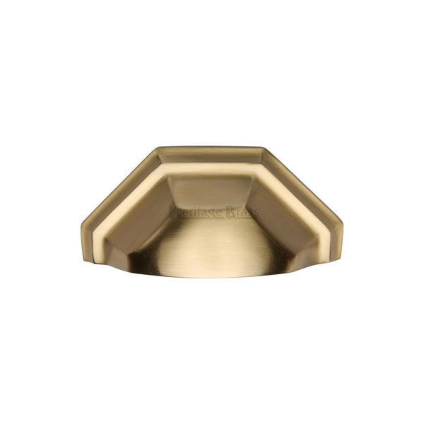 Deco Cabinet Drawer Pull by M Marcus - Heritage Brass