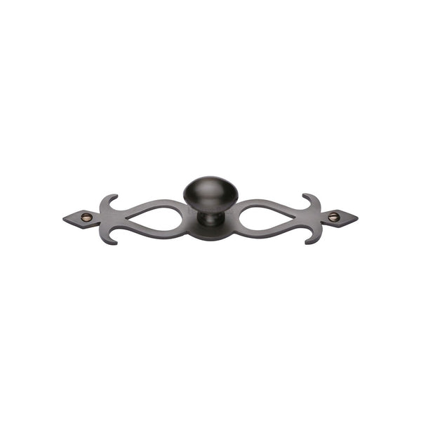 Oval Cabinet Knob with Backplate by M Marcus - Heritage Brass