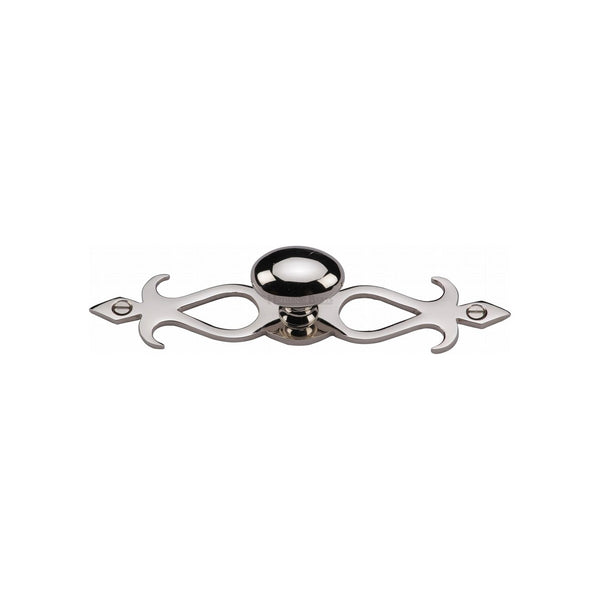 Oval Cabinet Knob with Backplate by M Marcus - Heritage Brass
