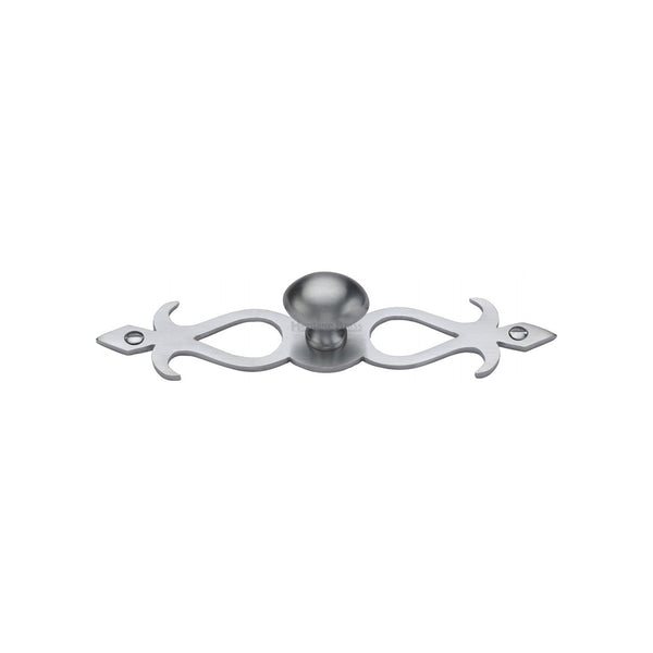 Oval Cabinet Knob with Backplate by M Marcus - Heritage Brass