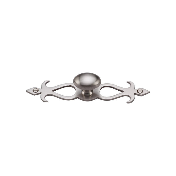 Oval Cabinet Knob with Backplate by M Marcus - Heritage Brass