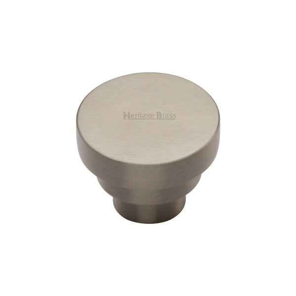 Round Stepped Cabinet Knob by M Marcus - Heritage Brass