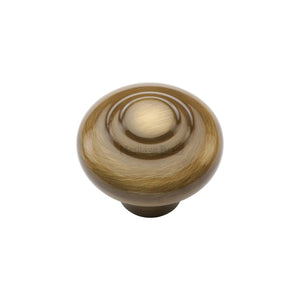Round Bead Cabinet Knob by M Marcus - Heritage Brass