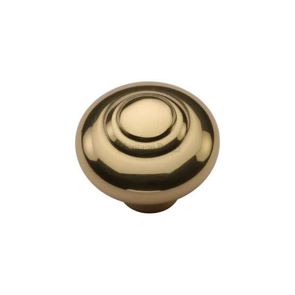 Round Bead Cabinet Knob by M Marcus - Heritage Brass