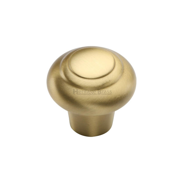 Round Bead Cabinet Knob by M Marcus - Heritage Brass
