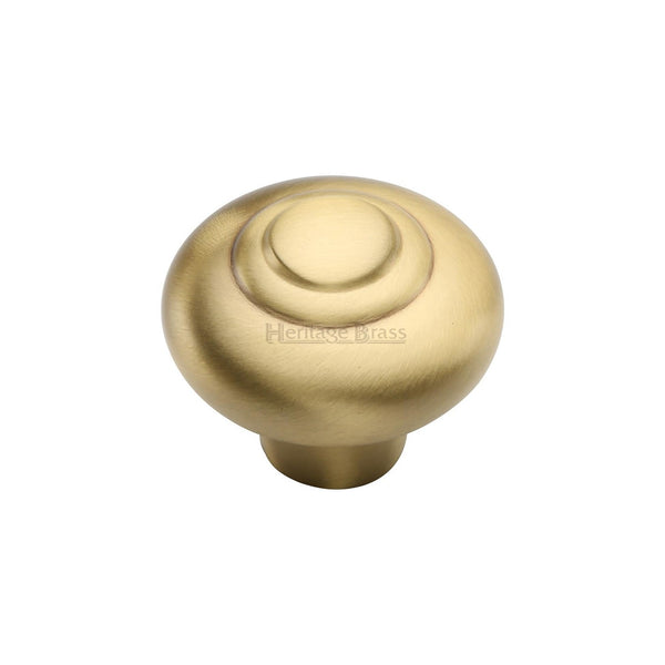 Round Bead Cabinet Knob by M Marcus - Heritage Brass