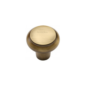 Round Edge Cabinet Knob by M Marcus - Heritage Brass