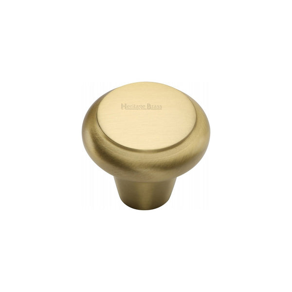 Round Edge Cabinet Knob by M Marcus - Heritage Brass