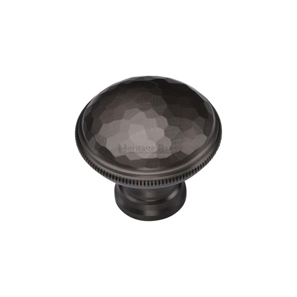 Diamond Cut Cabinet Knob. by M Marcus - Heritage Brass