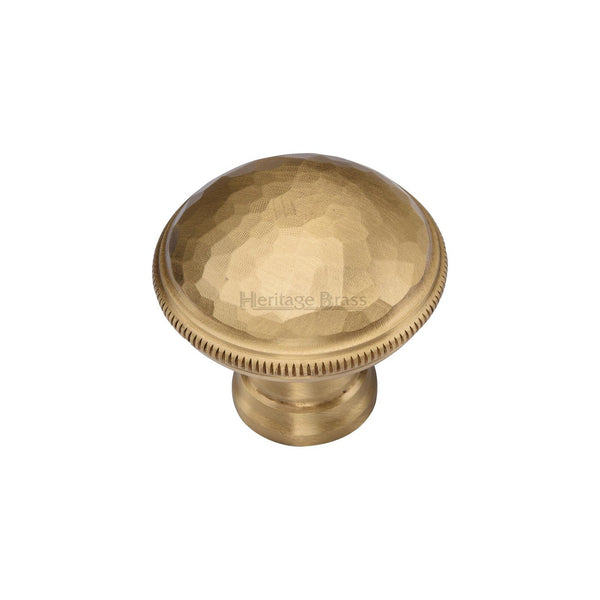 Diamond Cut Cabinet Knob. by M Marcus - Heritage Brass