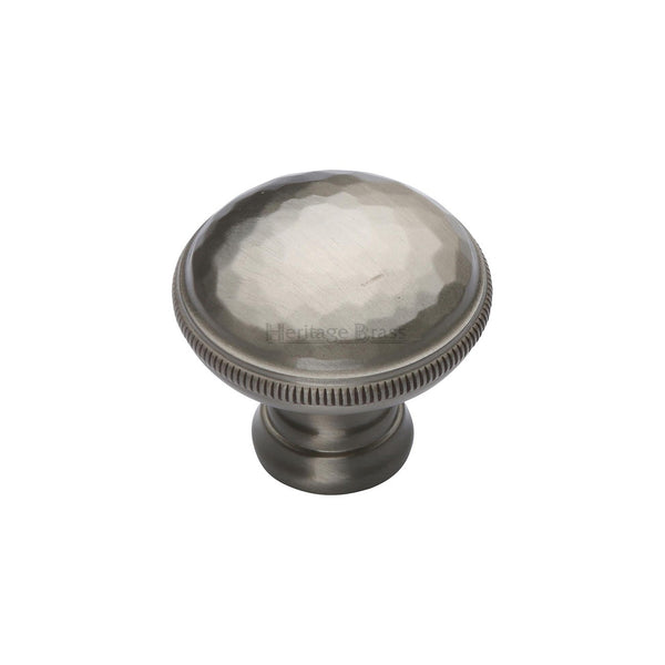 Diamond Cut Cabinet Knob. by M Marcus - Heritage Brass