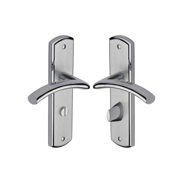 Centaur Door Handle on Plate by M Marcus - Heritage Brass