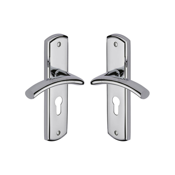 Centaur Door Handle on Plate by M Marcus - Heritage Brass