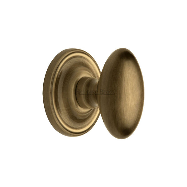 Chelsea Door Knob on Rose by M Marcus - Heritage Brass
