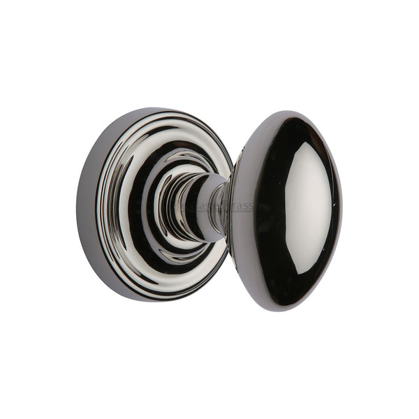 Chelsea Door Knob on Rose by M Marcus - Heritage Brass