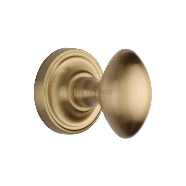 Chelsea Door Knob on Rose by M Marcus - Heritage Brass