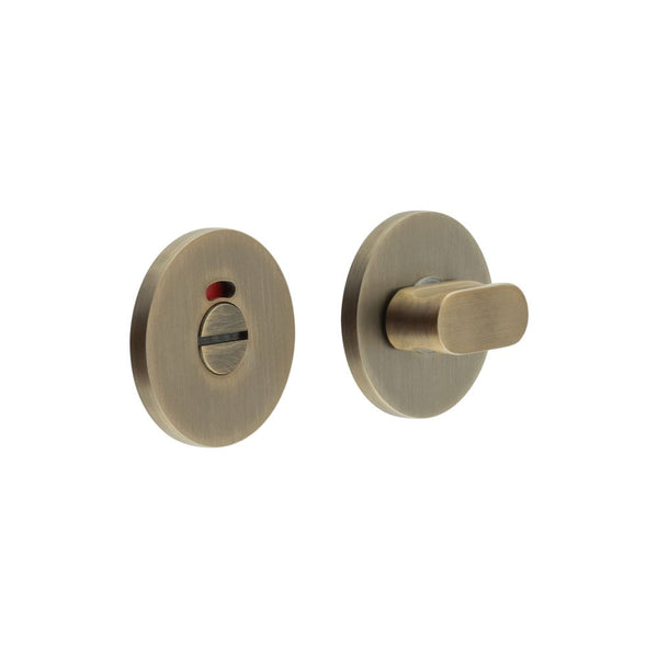 CRES-801 Thumb Turn & Lock Round Rose w/ Indicator